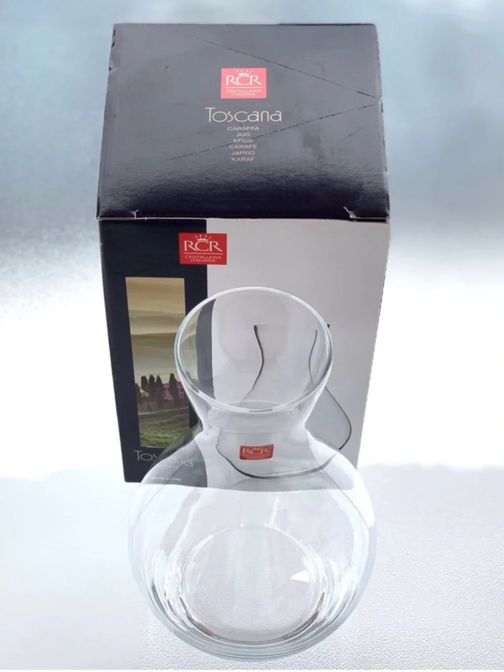 Toscana Caraffa Italian Glass Water Carafe